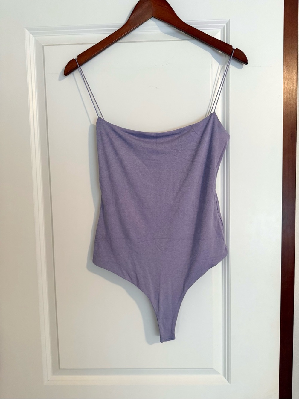 Naked Wardrobe Purple Lavender Bodysuit Size Large NWT